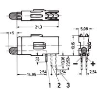 SCHROFF Einfach-LED, lange Bauform, x 3,2 mm - LEUCHTDIODE 3,2 RT 1.EBENE