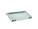 TELEGÄRTNER BASIS V LWL-Panel mit Kupplungen, 12x LC Duplex, blau, OS2
