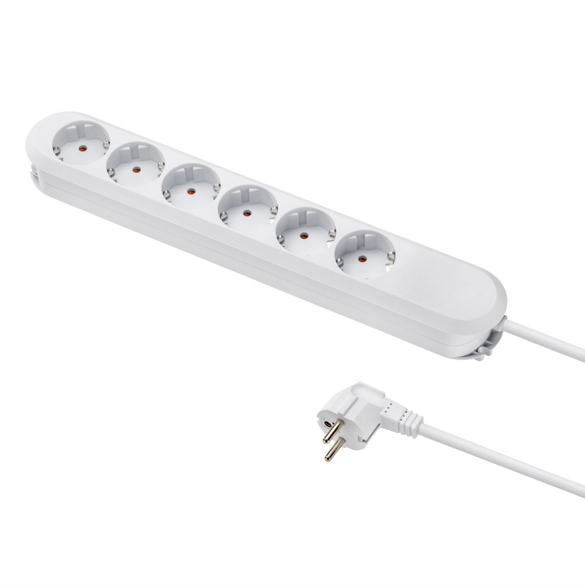 BACHMANN SMART Steckdosenleiste 6x Schutzkontakt, weiß, 3 m