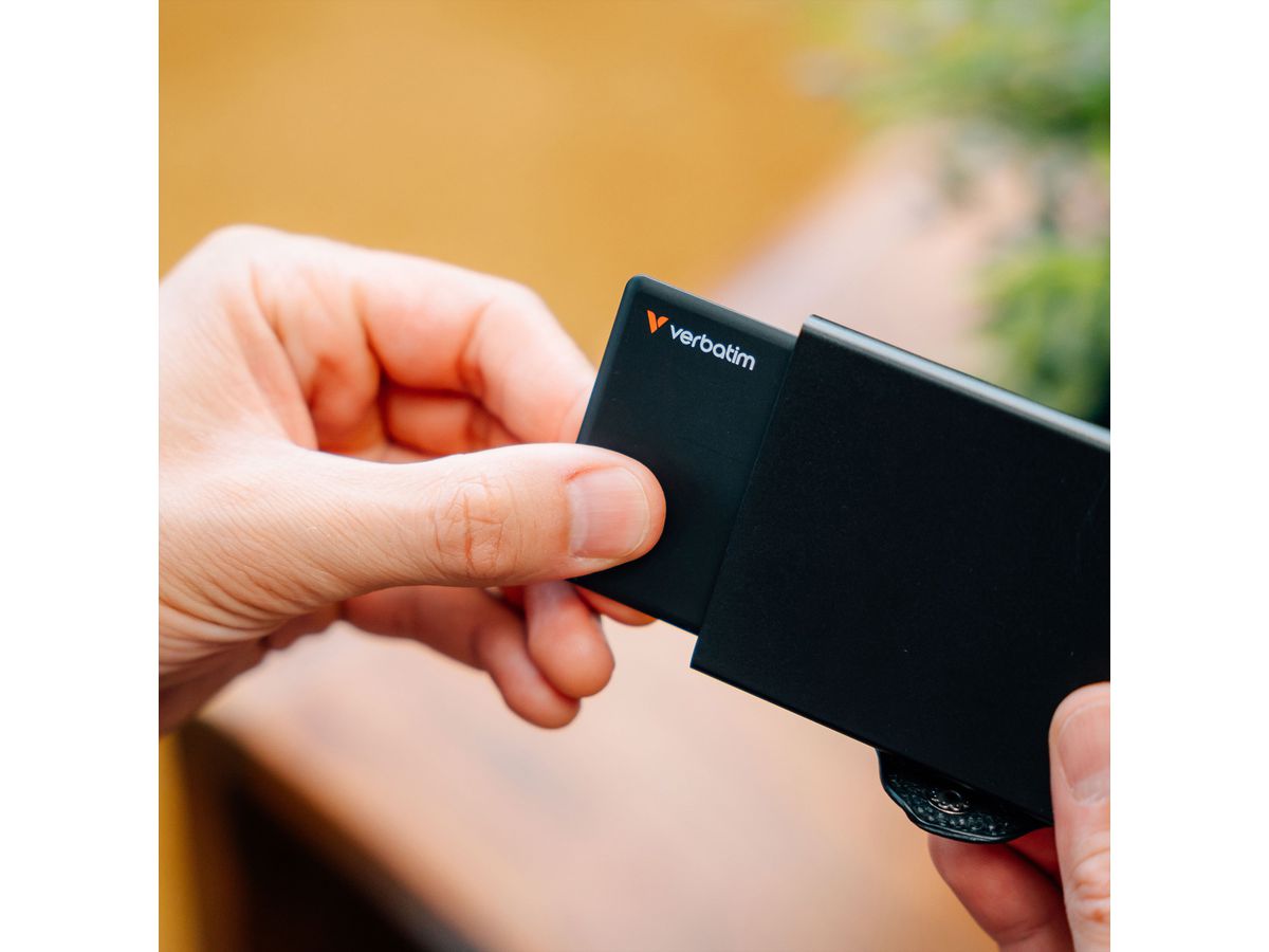 VERBATIM Tracker MyFinder Card MYFCR-01B schwarz