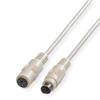 ROLINE Tastatur-Kabel-PS/2 ST/BU, 1,8 m