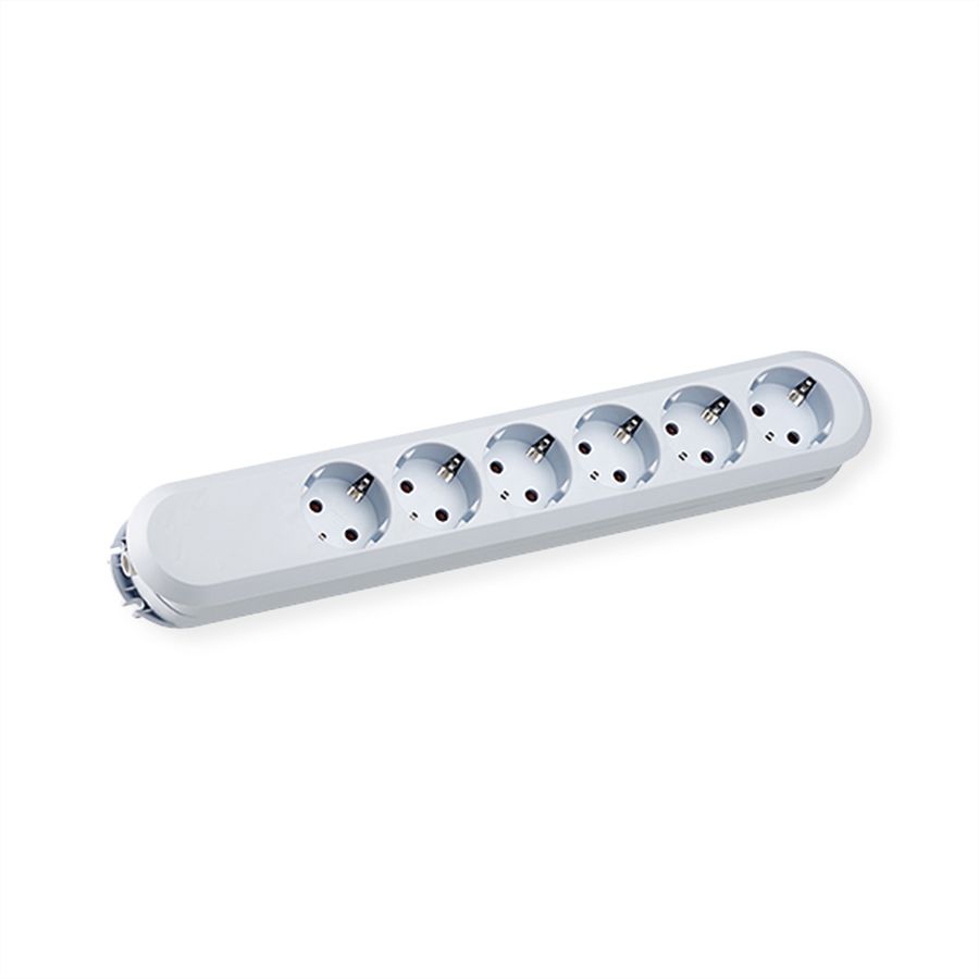 BACHMANN SMART Steckdosenleiste 6xCEE7/3 weiß, ohne Zuleitung