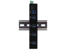 EXSYS EX-11234HMS-2 4 Port USB 3.2 Gen 1 HUB, Din-Rail Kit und Wand VIA VL817_Q7S Chipsatz