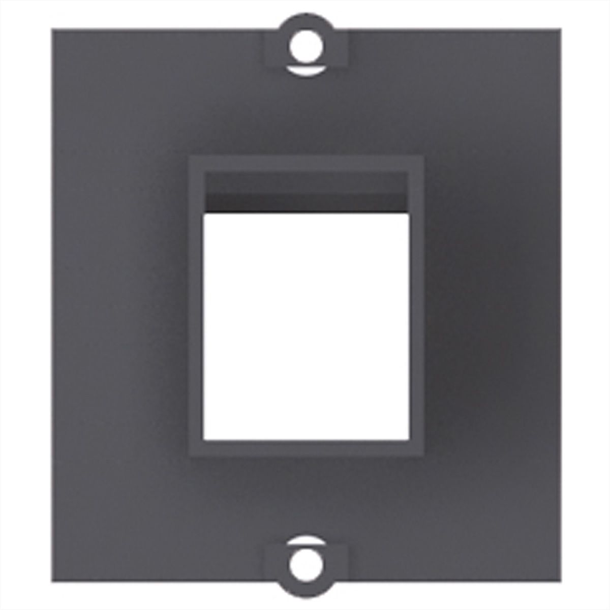 BACHMANN Custom Modul Rahmen 1x Keystone, schwarz