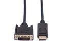 VALUE DisplayPort Kabel DP ST - DVI (24+1) ST, LSOH, schwarz, 3 m