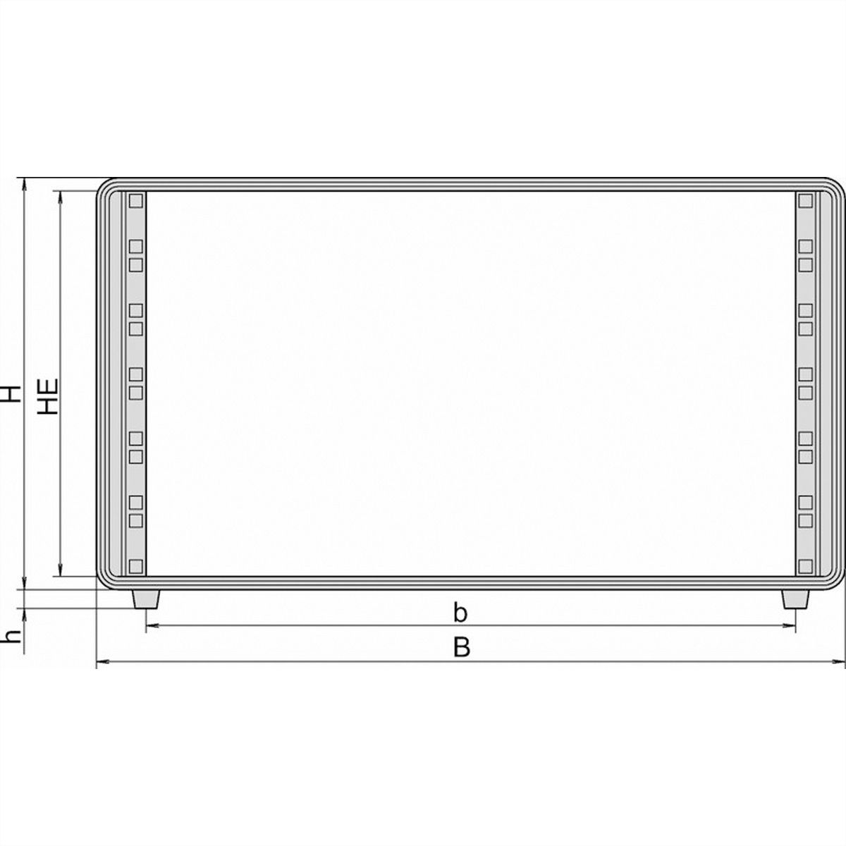 SCHROFF 19"-Gehäuse 6 HE - COMPTEC GEHAEUSE 6HE 300T