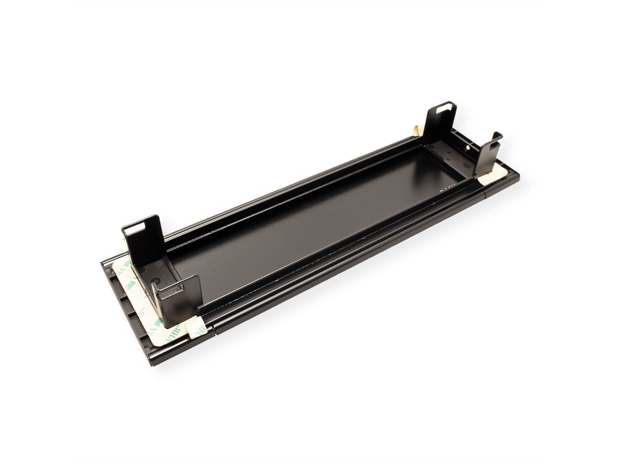 BACHMANN POWER FRAME COVER schwarz ALU 4-fach RAL9005