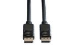 ROLINE DisplayPort Kabel, DP-DP, v1.2, ST - ST, TPE, schwarz, 7,5 m