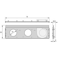 SCHROFF Radiallüftereinheit für ratiopacPRO air - LUEFTERWANNE 63TE 220T KPL.