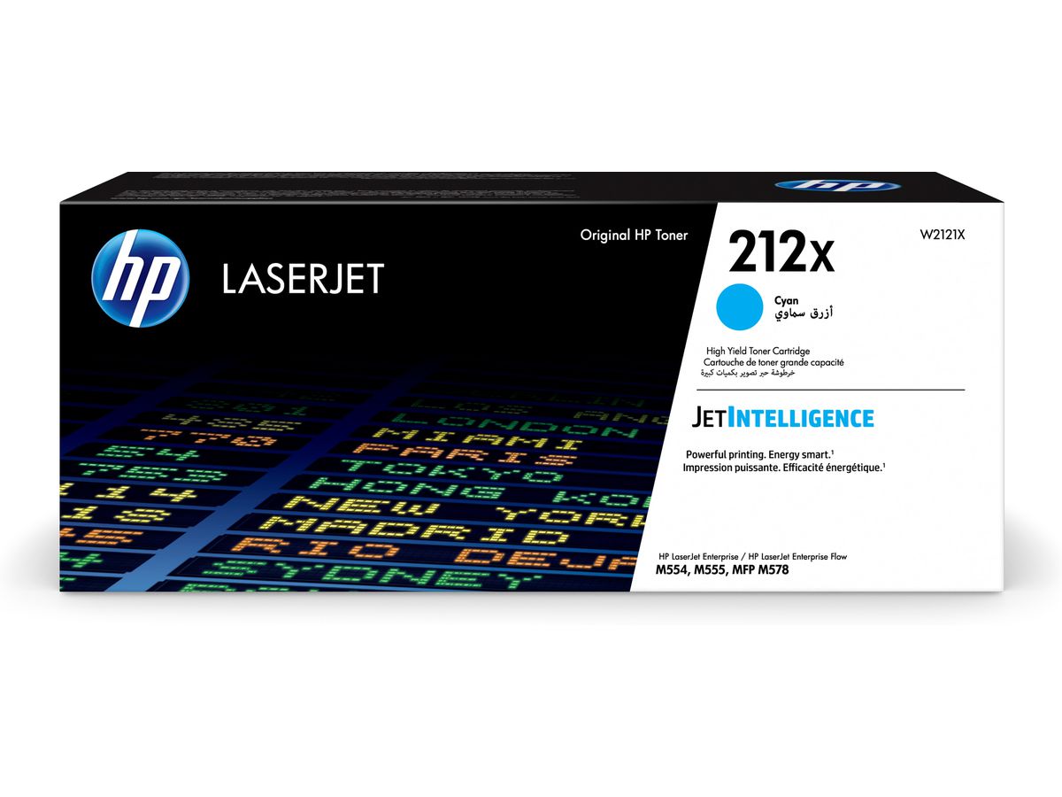 HP 212X Cyan Original LaserJet Tonerkartusche mit hoher Reichweite