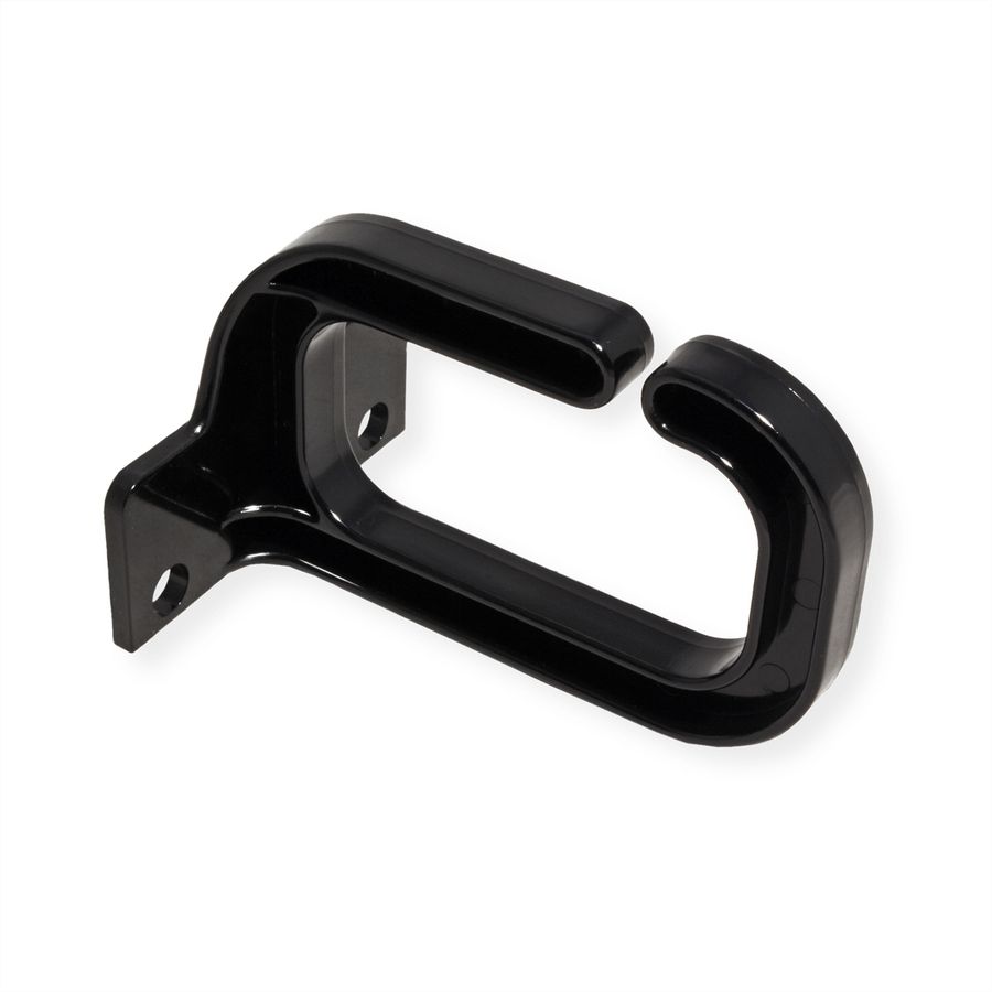 VALUE Kabelöse, 40×80 mm, Kunststoff, schwarz