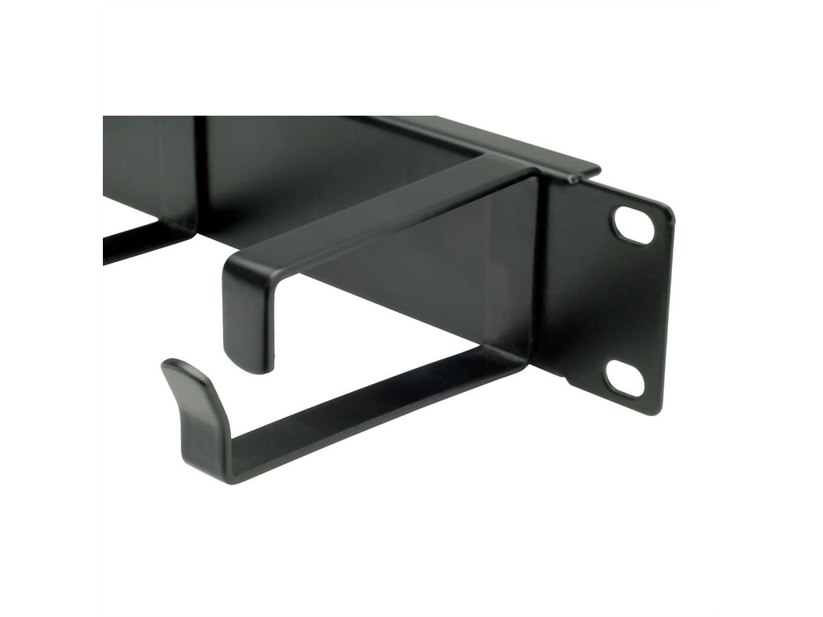 VALUE 19"-Frontplatte, h/v Kabelführung, Typ G, schwarz