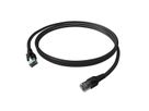 EasyLan FlexBoot Patchkabel Kat.6A, S/FTP, schwarz, 5 m