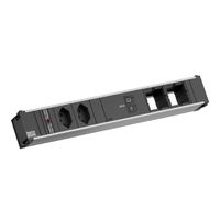 BACHMANN CONI L 2xCH 0° 1xUSB C/C 100W, 2xCM L=0,2m