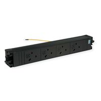 BACHMANN STEP BASE 4xUK 45° 3,15A GST18, schwarz