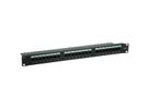 VALUE Kat.6 (Class E) 19"-Patchpanel, 24P, ungeschirmt, schwarz