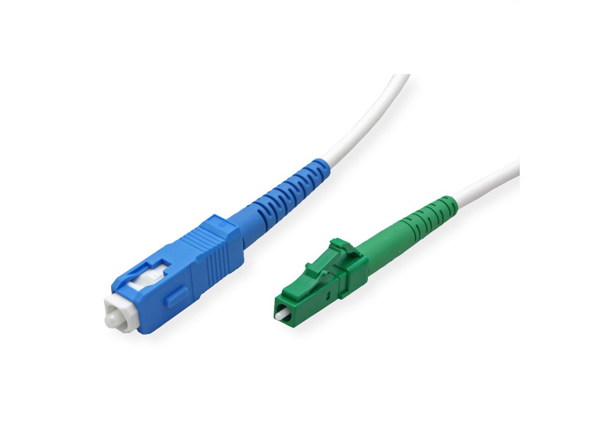 METZ CONNECT OpDAT Patchkabel, SC-S/LC-S APC OS2, 15 m