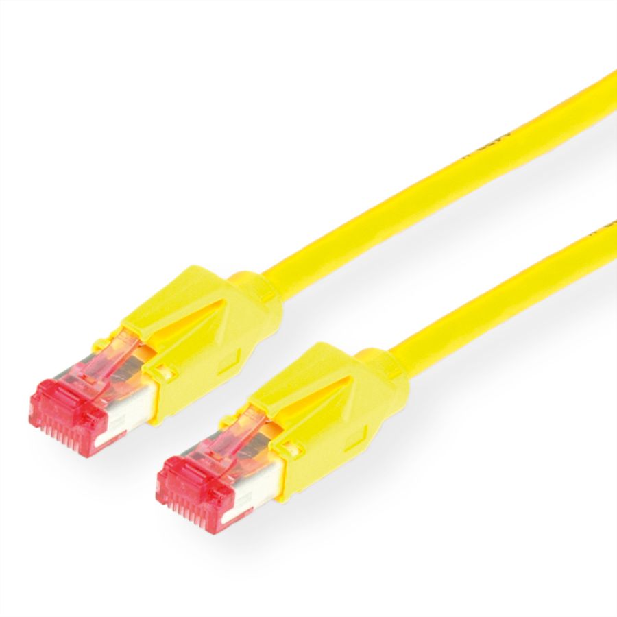 KERPEN Patchkabel Cat.6 (Class E) S/F, MegaLine F6-90, HiRose TM21, LSOH, gelb, 15 m