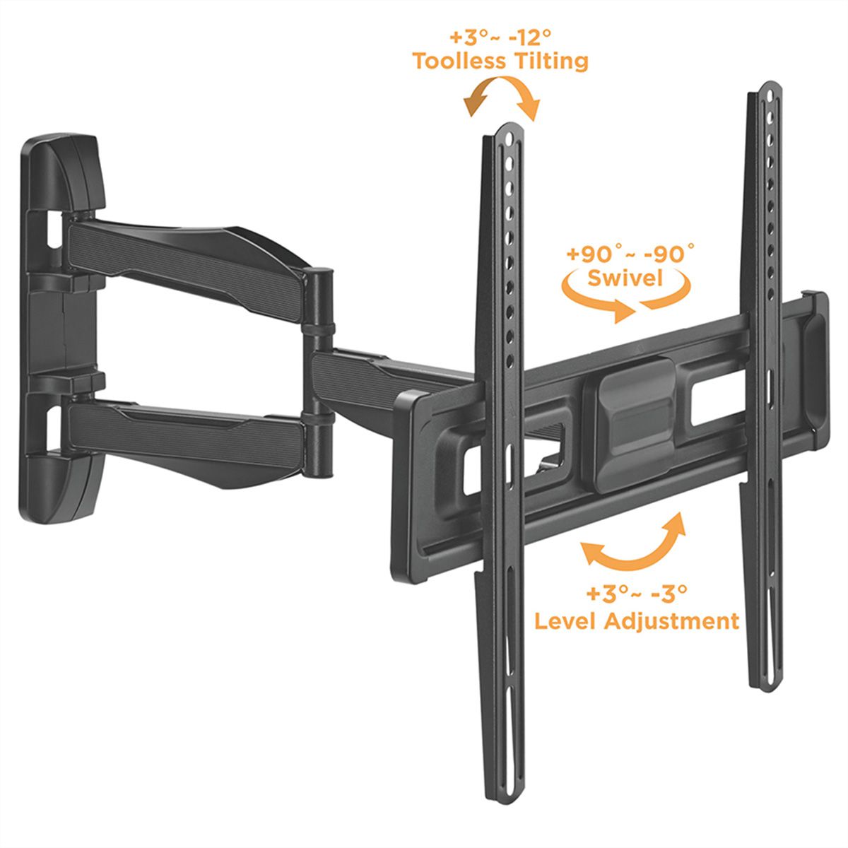 VALUE TV-Wandhalterung, flexibel, elegant, 37-70 Zoll, bis 35 kg