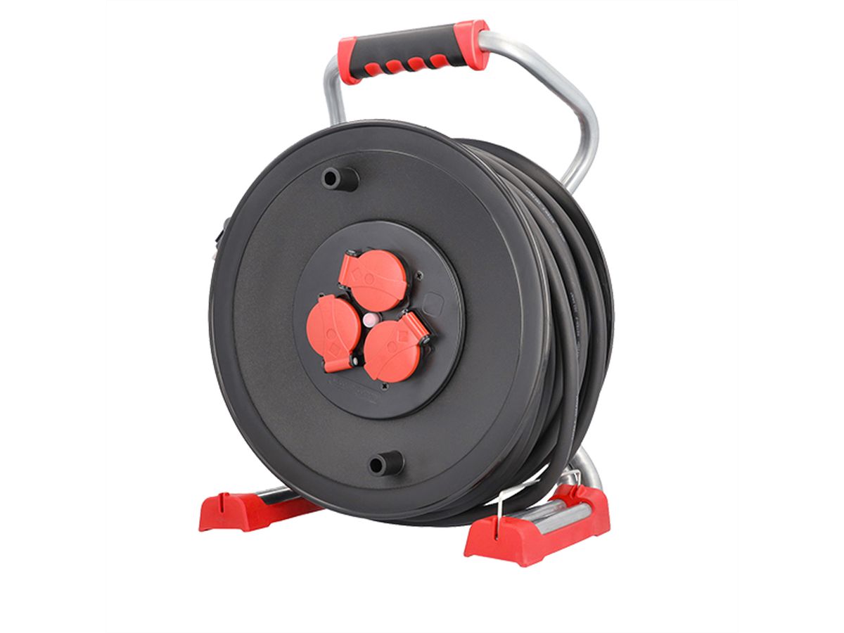 BACHMANN Profi-Kabeltrommel 3xCEE7/3 H07RN-F 3G2,5mm² 40,0m CEE7/7