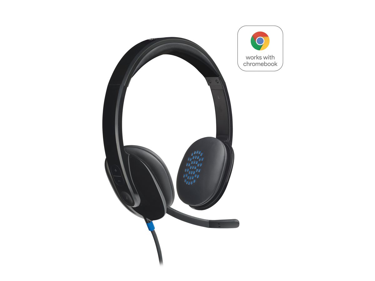 Logitech H540 Kopfhörer Kabelgebunden Kopfband Büro/Callcenter USB Typ-A Schwarz