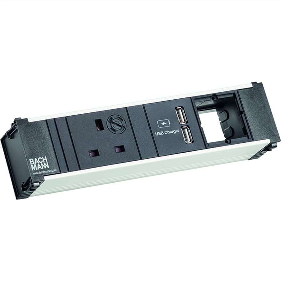 BACHMANN CONI 1xUK 3,15A USB Charger 1CM, Strom 0,2m GST18 United Kingdom