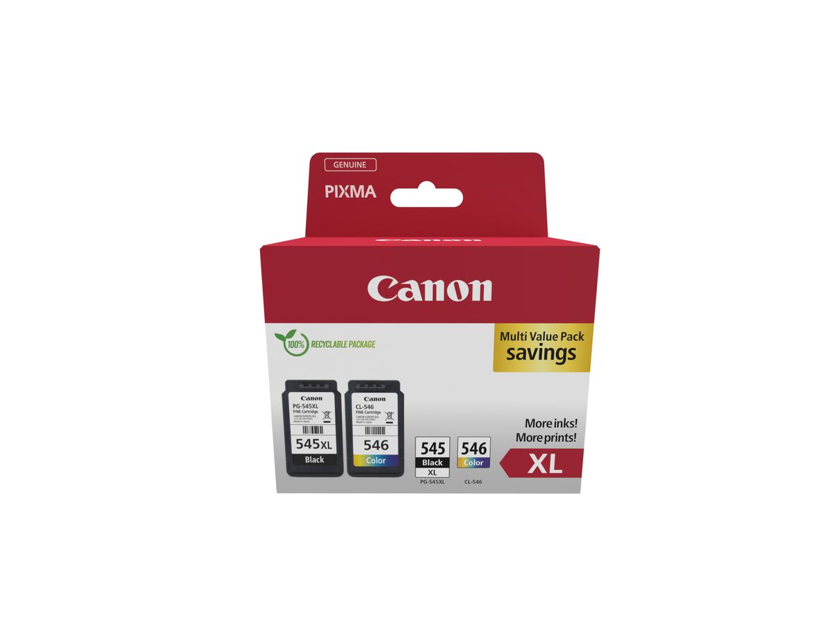 Canon 8286B010 Druckerpatrone 2 Stück(e) Original Hohe (XL-) Ausbeute Schwarz, Cyan, Magenta, Gelb