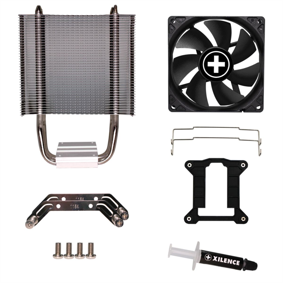 XILENCE I402.B Intel CPU Kühler, Heatpipe, 92mm PWM Lüfter, 130W TDP
