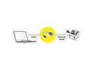 ROLINE Kabeladapter USB-Typ-C Stecker zu 5-Pin-Klemmleiste, (Drucktasten), 15 cm