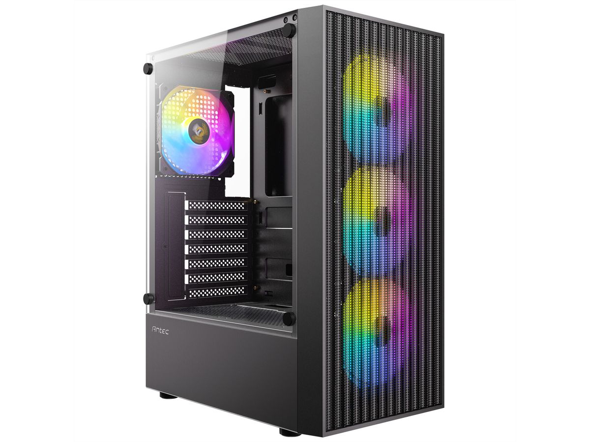 ANTEC AX27 RGB Elite PC Gehäuse Midi Tower Gaming ATX, schwarz