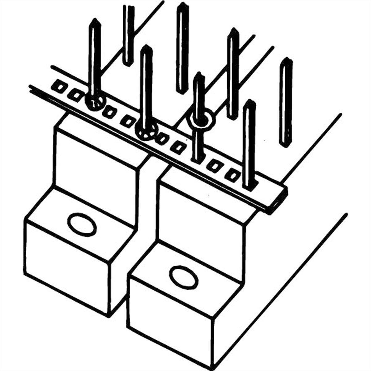 SCHROFF Streifenleiter für Federleisten - STREIFENLEITER 1,0X1,0MM