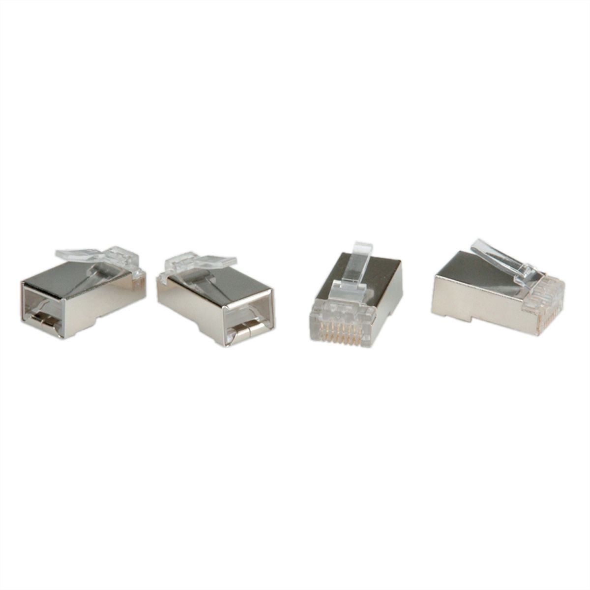 ROLINE Modular Plug geschirmt, Cat.6 (Class E), 10 Stck