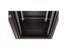 ROLINE 19-Zoll Netzwerkschrank Basic 42 HE, 600x600 BxT Glastür schwarz
