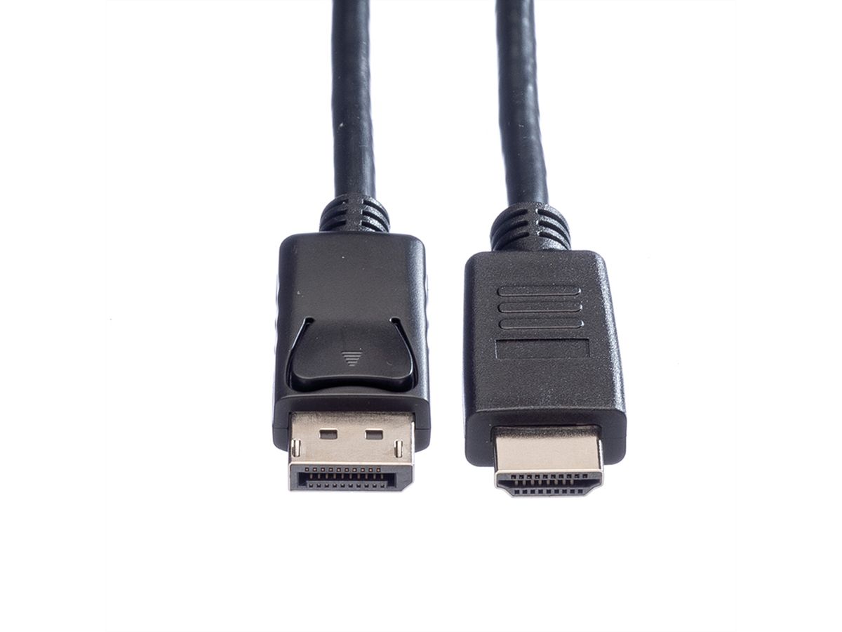 ROLINE DisplayPort Kabel DP - HDTV, ST/ST, schwarz, 1 m