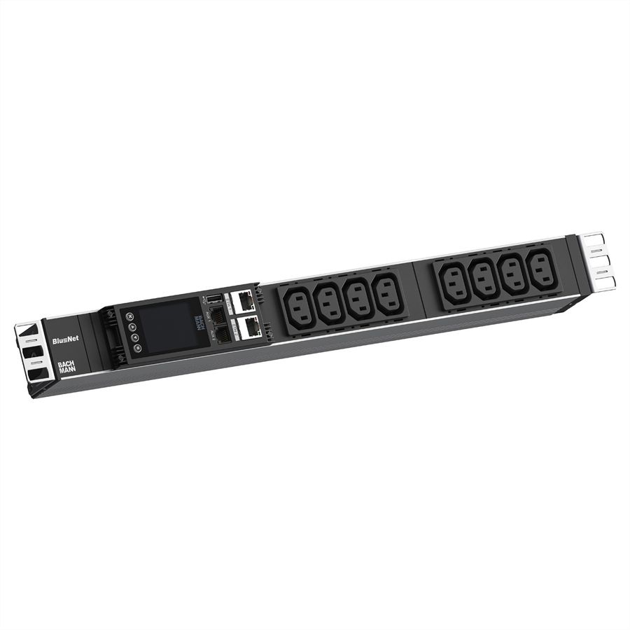 BACHMANN BN ESSENTIAL Metered 19" 8xC13, L=2,0m CEE7/7