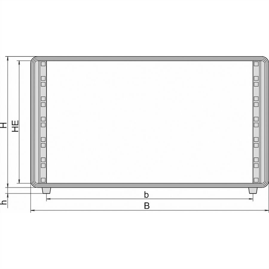 SCHROFF 19"-Gehäuse 6 HE - COMPTEC GEHAEUSE 6HE 300T