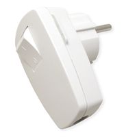 BACHMANN Schutzkontaktstecker, weiß, abschaltbar Wippschalter 2-p