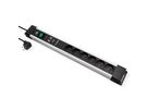 BACHMANN CONNECTUS 6xUTE, 1xGVS 1xSchalter 2,0m CEE7/7 Grau