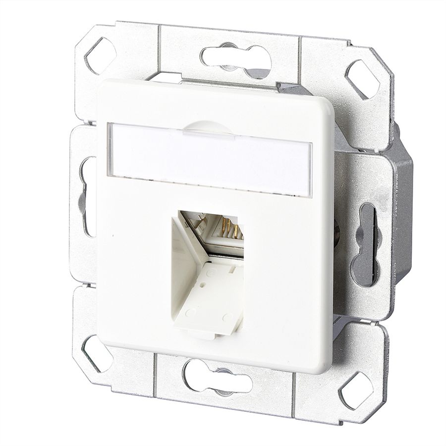 METZ CONNECT E-DAT C6A 1 Port UPk, reinweiß