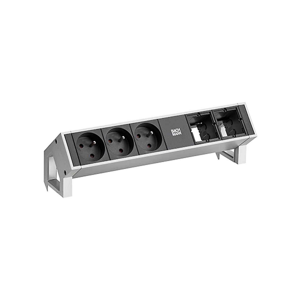 BACHMANN DESK2 3xUTE 35° 2xCM Strom 0,2m GST18 Inox lackiert