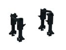 BACHMANN PDU Verriegelung für C13/C19 Buchsen, 6 Set, schwarz