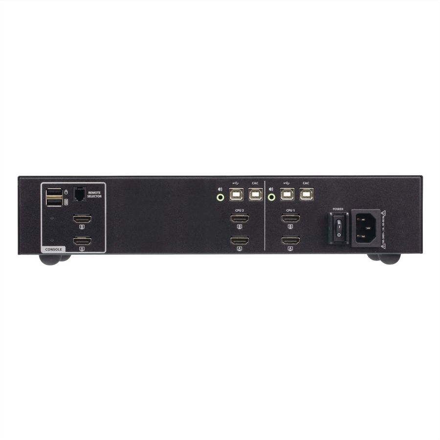 ATEN CS1142H4C 2-Port 4K HDMI Dual Display Secure KVM, mit Card Reader PSD PP V4.0 Compliant