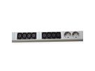 BACHMANN IT PDU ALU 1HE 16x C13 4x Schutzkontakt, CEE 16A blau