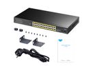 CUDY GS1028PS2 24-Port Gigabit PoE+ Switch 2 SFP Ports 300W