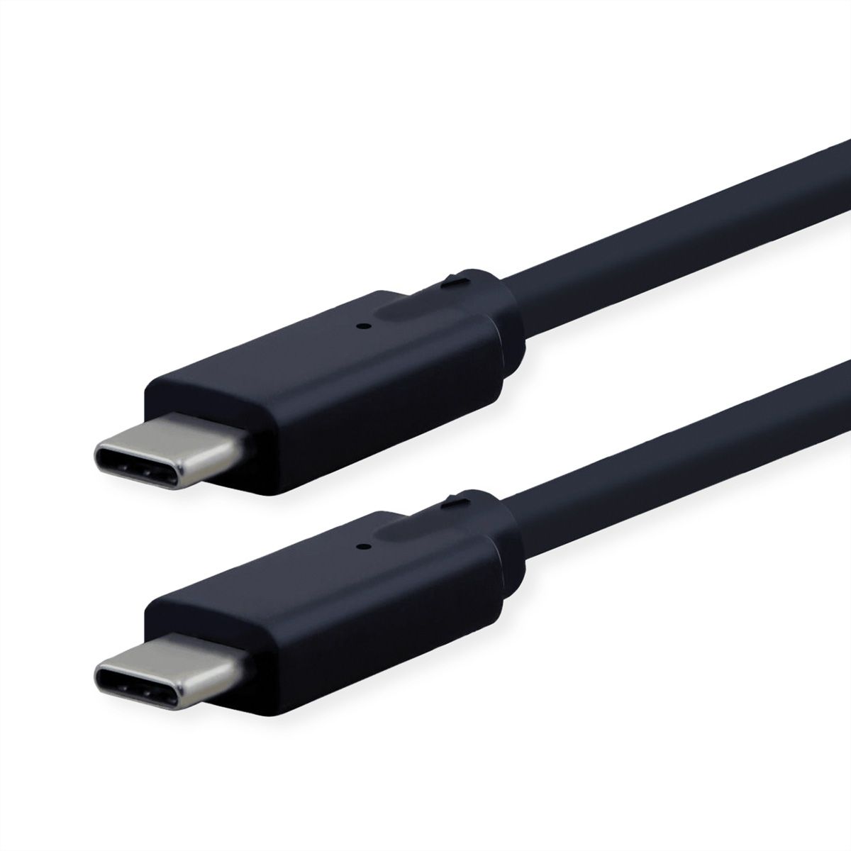 ROLINE USB 3.2 Gen 2 kompatibles Kabel, USB C-C, ST/ST, 4K UHD-1, 10Gbit/s, Emark, 85W, schwarz, 7 m