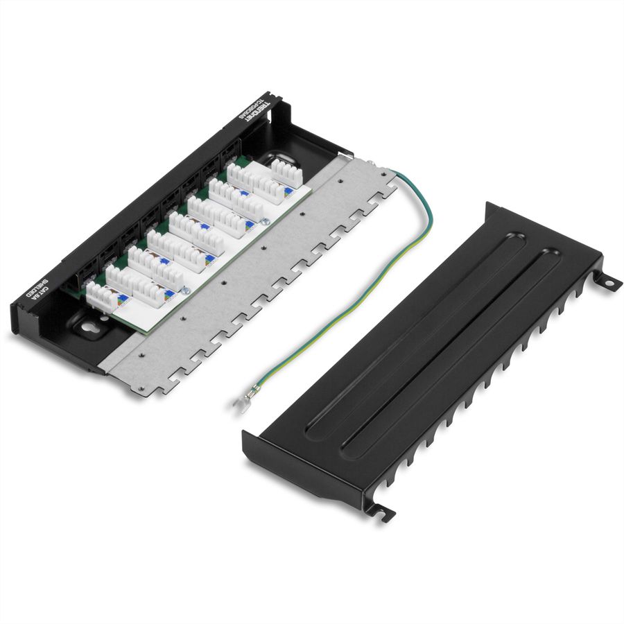 TRENDnet TC-P08C6AS Patch Panel, 8-Port Cat6A geschirmt für Wandmontage