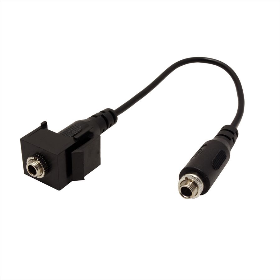BACHMANN Keystone Miniklinke 3,5mm 3pol. Stereo, schwarz