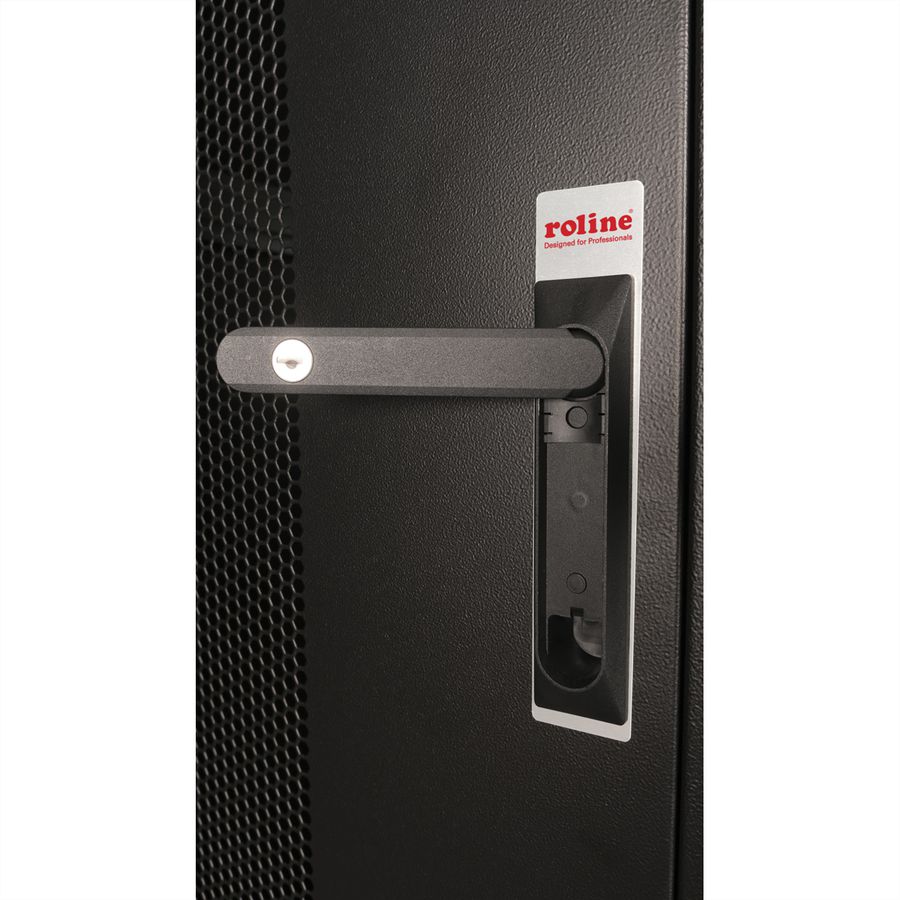 ROLINE 19-Zoll Serverschrank Basic 42 HE, 800x1000 BxT perforiert schwarz