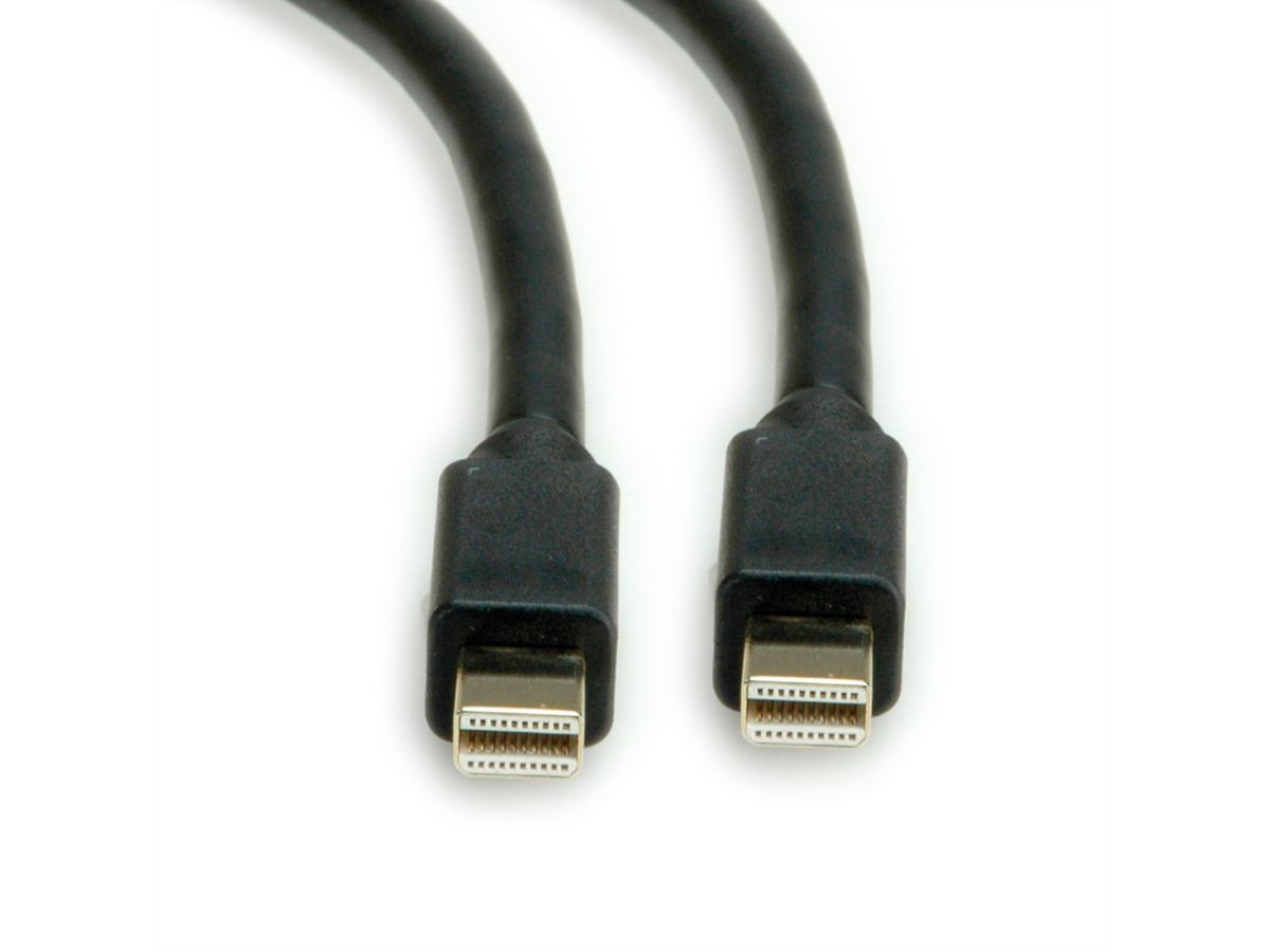 ROLINE Mini DisplayPort Kabel, v1.4, mDP - mDP, ST - ST, schwarz, 2 m