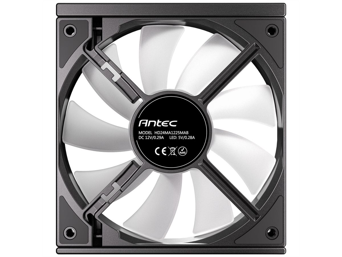 ANTEC C120 ARGB Fan PC Gehäuselüfter 120mm 3er Pack, schwarz